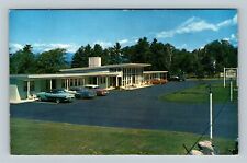 Conway Cross Country Motel 1950's Cars Antique Vintage New Hampshire Postcard picture