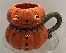 Halloween Transpac Pumpkin Jack O Lantern Mug 16 oz Holiday Home Kitchen Decor picture