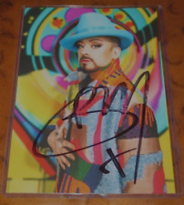 Boy George singer 80's icon signed autographed photo Culture Club flawed picture