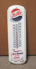 NOS Vintage PEPSI-COLA Thermometer Tin Sign SODA MUSEUM QUALITY ~ WOW~LQQK picture