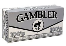 Gambler Silver 100mm Size RYO Cigarette Tubes 200ct Box (5 Boxes) picture