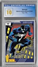1991 Vintage Impel Marvel Universe Super-Villains Venom CGC Graded Prestine 10 picture