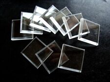 10 Clear Square Mineral Display Bases   1 “ picture