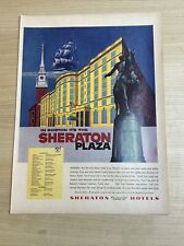 Boston Sheraton Plaza Hotels 1955 Vintage Print Ad Life Magazine picture