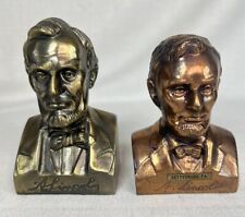 Vintage Abraham Lincoln Metal Coin Bank And Bust (No key ) picture