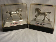 Pair of Vintage Bud Light single Clydesdale 1982  bar displays RIGHT / LEFT picture