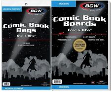 (50 pack) BCW Comic Book Bags (Modern/Current) and Boards Acid Free - Archival picture