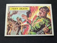 1965 A&BC Battle Card # 42 Fiery Death (VG/EX) picture