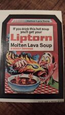 1967 Topps Wacky Packages Liptorn Soup Die Cut Card #22 molten lava soup picture