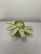 Vintage Full Set of 6 Tupperware Avocado Green Measuring Cups picture