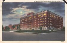 St. Mary's Hospital at night Rochester Minnesota PM 1938 picture