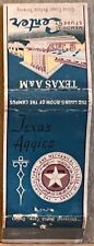 Texas A&M Memorial Student Center College Station TX Vintage Matchbook Cover picture