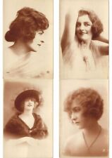 GLAMOUR RISK LADY REAL WALNUT PHOTO PARIS 41Vintage Real Photo Postcards (L3798) picture