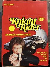 Knight Rider 1982 Donruss Trading Cards 36 Unopened Wax Packs in Full Box picture