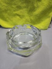 Crystal vintage heavy Crystal Glass Ash Tray picture