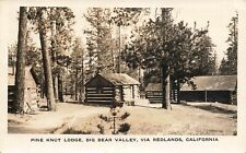 1916 CALIFORNIA RPPC POSTCARD: PINE KNOT LODGE BIG BEAR VALLEY REDLANDS, CA picture