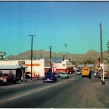 c1950s Victorville CA Business Center Downtown Main St Postcard Frye & Smith A91 picture