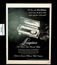 1947 Longines Watch Christmas Gift Jewelry Precise Timing Vintage Print Ad 26162 picture