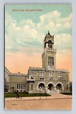 Springfield MA-Massachusetts, Courthouse, Antique, Vintage c1914 Postcard picture