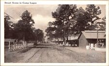 HOUSTON TEXAS TX Camp Logan Street Scene Military Early HARRIS COUNTY Postcard picture