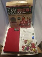 NIB MAKE YOUR OWN UGLY CHRISTMAS SWEATER KIT Comes W/Red Sweater Size M picture