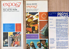 1967 Set 3 Pamphlets Expo '67 Canadian Universal Exhibition Montreal Preview picture