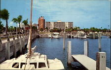 Marina at City Pier Sarasota Florida FL ~ 1950s picture