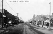 Chestnut Street, Virginia Minnesota, 1910 Postcard Reproduction picture