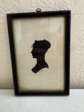Antique Portrait Silhouette of Woman Signed Levin picture