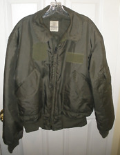 Alpha Industries Military 45/P Green Flyer's Cold Weather Coat Jacket XL Used picture