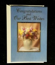Vintage Paramount Our Congratulations Card With Flowers picture