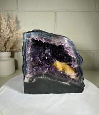 4.53 LB AAA Natural Amethyst Cathedral Quartz Crystal Druzy Dark Purple (A85) picture
