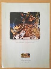 2000 Vintage Original Print Ad Olive Garden Swordfish Piccata & Chardonnay  picture