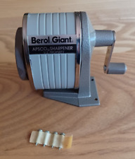 New Vintage Berol Giant Apsco Mounted Pencil Sharpener in Original Box AP1130 picture