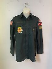 1950's BSA Boy Scouts Official Explorer Uniform Shirt with Extra Badges/ Pin picture