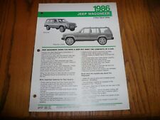 1986 Jeep Wagoneer Limited Model Features Availability Interior Exterior Feature picture