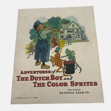 1914 Adventures of The Dutch Boy & The Color Sprites National Lead Co Paint Book picture