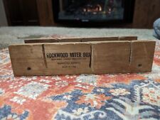 Vintage Rockwood Miter Box Kiln Dried Lumber Precision Cut Guaranteed Accuracy picture