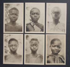 young women 1-6  Series 1: Congo types AFRICA missionary cards postcard picture