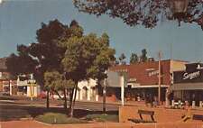 Santa Cruz California Street Scene, Saratoga Drug Store, Chrome Postcard U6910 picture
