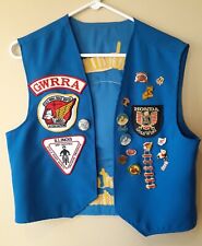 Vtg Decatur IL GWRRA Honda Gold Wing Road Riders Vest  Patches Pins Women's picture