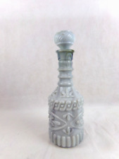 Vintage Gray Marble Looking Glass Decanter Bottle Vintage Liquor Bottle picture