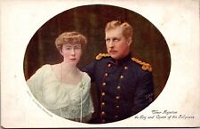 Postcard Their Majesties King and Queen of the Belgians, Albert and Elizabeth picture