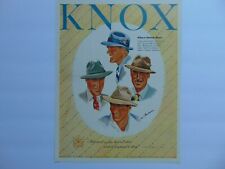 1947 KNOX MENS HATS KNOX THE HATTER Fifth Ave New York vintage art print ad picture