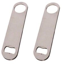Large Flat Stainless Steel Speed Bottle Cap Opener Remover Bar Blade set of 2 picture
