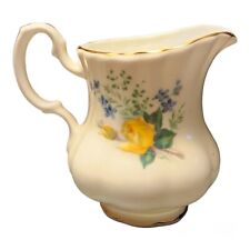 VINTAGE ROYAL DOVER MINI CREAMER YELLOW ROSE BONE CHINA ENGLAND Great Condition picture