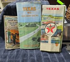 Vintage Rare Lot Texas Maps 1960s 1970s Sinclair Texaco Texas Highway Department picture
