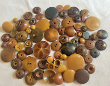 70 Vintage Tagua Nut Vegetable Ivory Buttons -Carved, Patterns, Whistle L2 picture