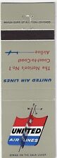 Matchbook Cover United Airlines Logo The Nation's No. 1 Coast to Coast Airline picture