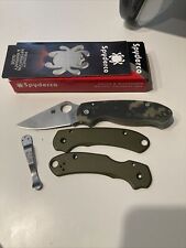 Spyderco Para 3  C223GPCMO S45VN W/ AWT Scales, Deep Carry Clip picture